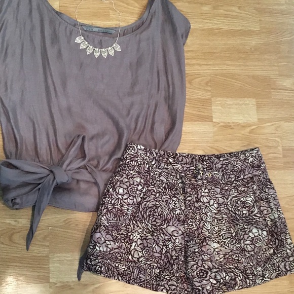 Pants - Watercolor floral shorts